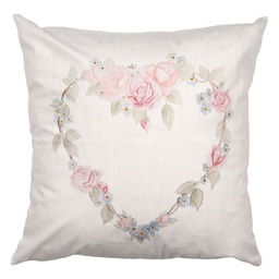 [SLF22V] Cushion filled Beige Pink 45x45x4 cm