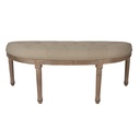Sofa Brown Beige 125x41x48 cm