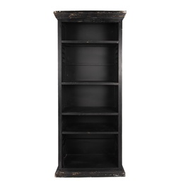 [5H0750Z] Cabinet adjustable Black 80x36x195 cm