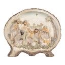 Decorazione Natalizie Figure del presepe di Natale Marrone Beige 18x4x15 cm