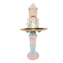 Décoration de Casse-noisette avec plat Rose Vert 18x16x41 cm