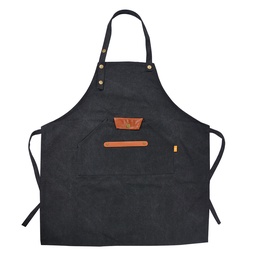 [KT041.039BL] Grembiule Nero 78x70 cm
