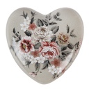 Decoration Heart Grey Pink 11x11x4 cm