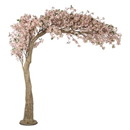 [5PL0144] Deko Baum Grün Rosa 150x100x320 cm