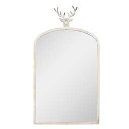 [52S319] Miroir mural Blanc 58x10x105 cm