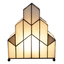 Lampe de table Tiffany Blanc 30x4x25 cm E14/max 1x40W
