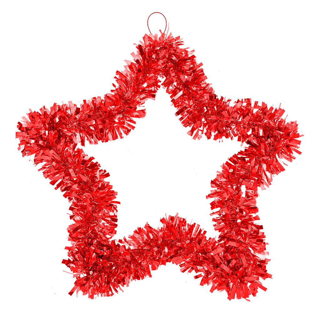 Décoration de Noël Étoile Rouge 45x2x45 cm