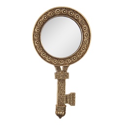 [62S318] Decoration Standing Mirror Gold colored 13x2x25 cm