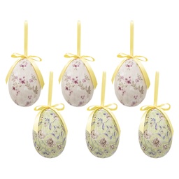 [65910] Pendentif décoratif uf (set 6) Multicolore Ø 7x10 cm