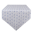 Table Runner Beige, Bleu 50x160 cm