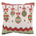 Coussin rempli Rouge Vert 44x44x4 cm