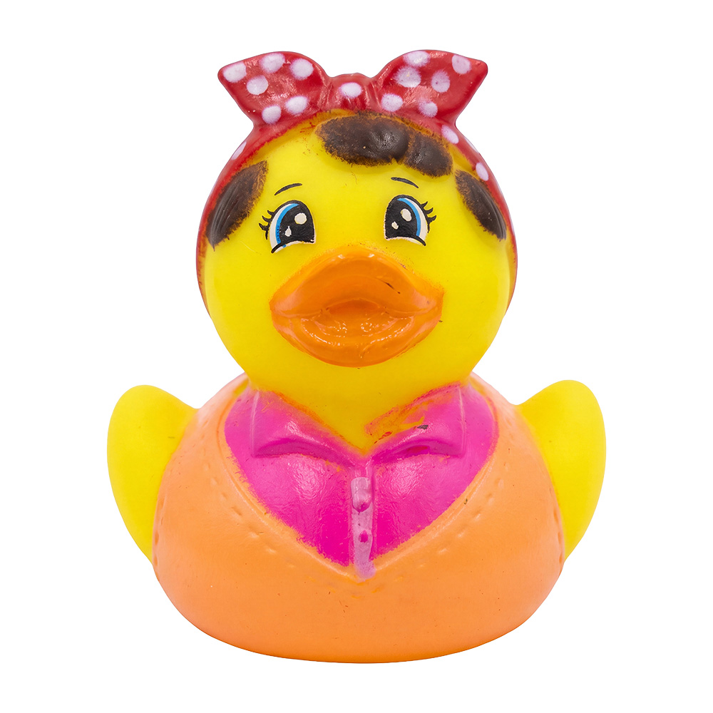 Dekorativer Badeente Gelb Orange 5 cm