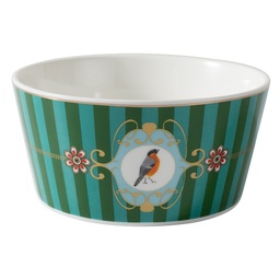 [6CEBO0216] Bowl White Green Ø11 cm