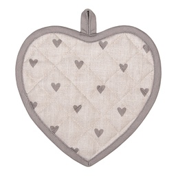 [LVT45G] Topflappen Beige Grau 20x20 cm