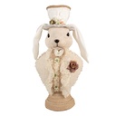 Statua Decorativa Coniglio Beige 24x17x50 cm