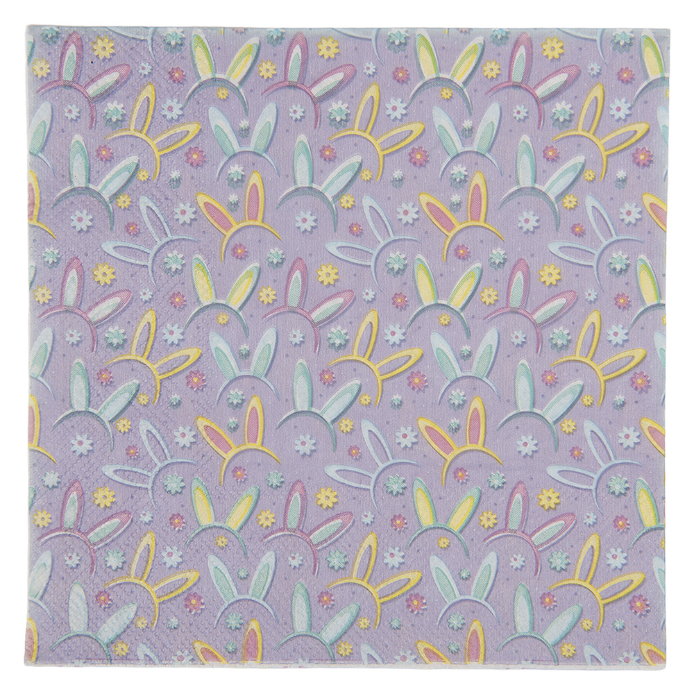Serviettes en papier Violet Bleu 33x33 cm (20)
