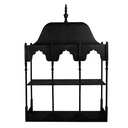 Wall Rack Black Brown 102x25x157 cm