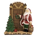 Christmas Decoration Santa Claus Red Brown 18x7x20 cm
