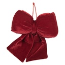 Clayre & Eef Fiocco Decorativo 18x10x20 cm Rosso Sintetico