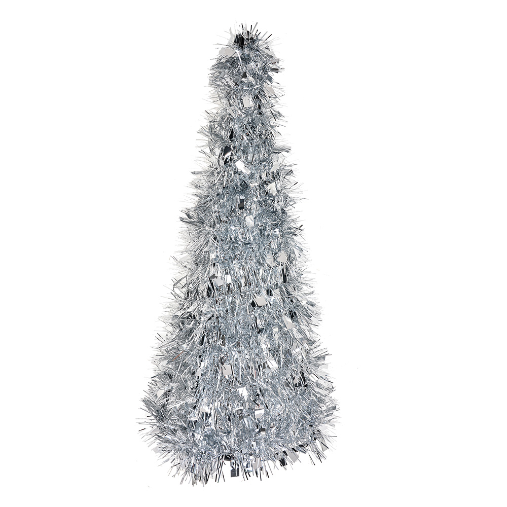 Decorazione Albero di Natale Color argento Ø 16x38 cm