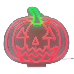 [6LMN0004] Wandlamp neon Pompoen 26x2x25 cm