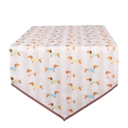 [PAP65] Tischläufer Beige Rosa 50x160 cm