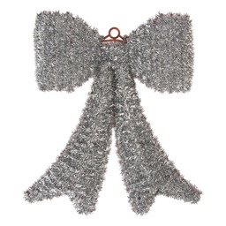[66609] Décoration pendentif Noeud Couleur argent Marron 35x4x42 cm
