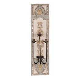 [5LMP374] Applique murale Beige Gris 31x19x120 cm E14/max 3x25W
