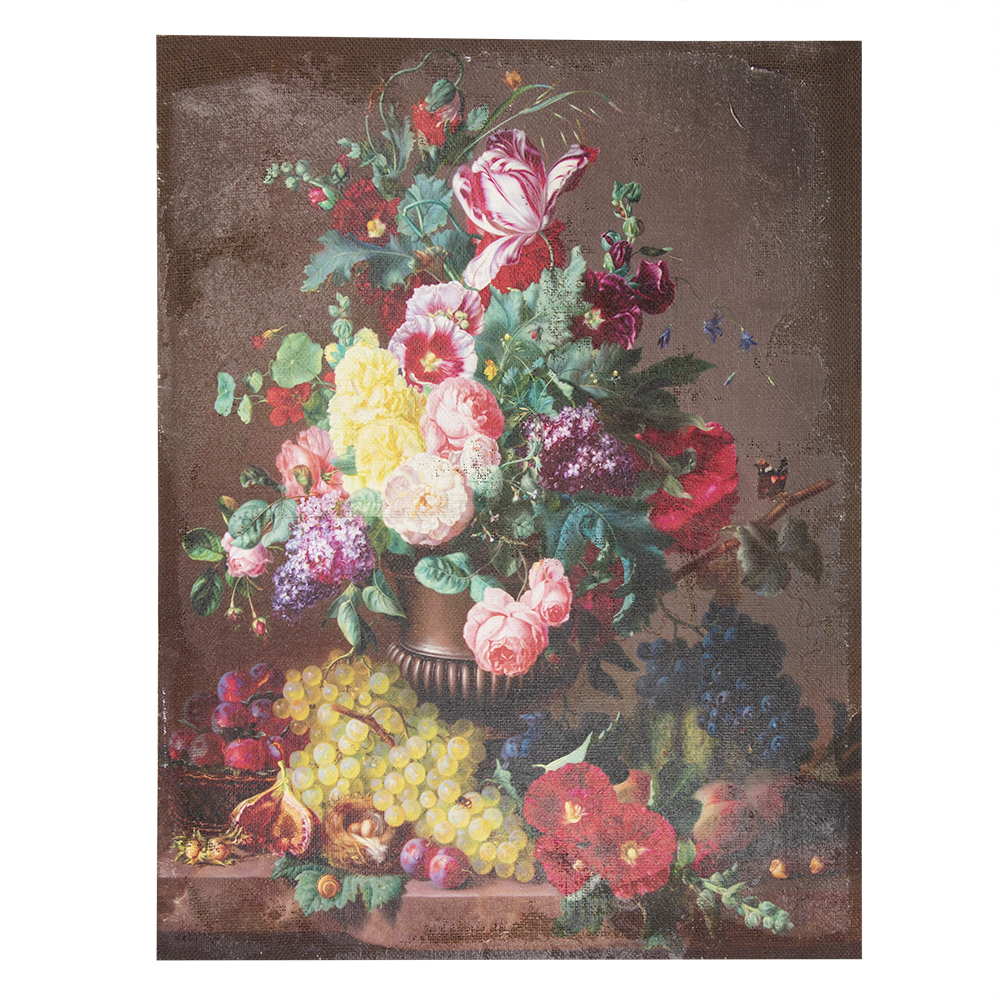 Peinture Marron, Rouge, Vert 60x3x80 cm