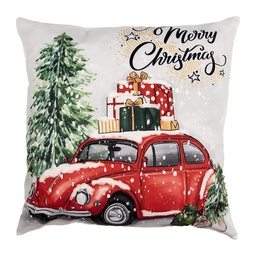 [KT021.374] Cushion Cover Beige Red 45x45 cm