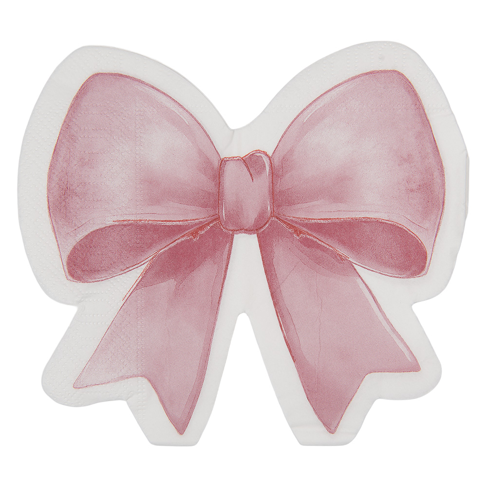 Tovaglioli di carta Rosa Bianco 33x33 cm (20)
