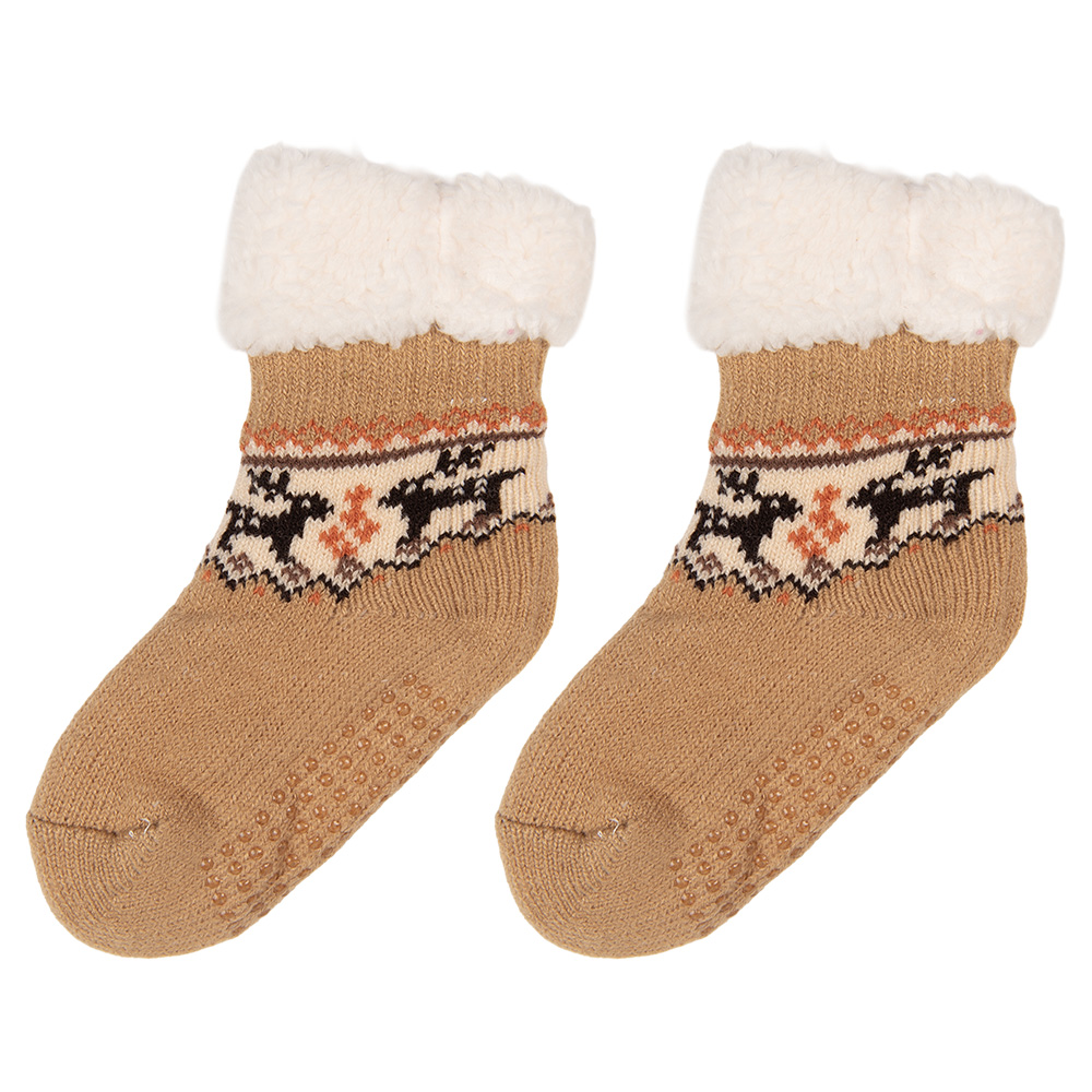 Calzini per bambini Marrone Bianco one size