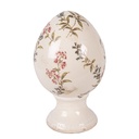 Decoration Egg on base Beige Pink Ø 12x19 cm
