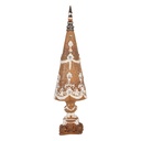 Decorazione Natalizie Albero di natale Marrone Bianco Ø 10x38 cm