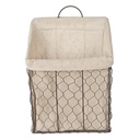 Cesto Portaoggetti Marrone Beige 23x9x21/37 cm