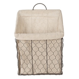 [6Y5253] Panier de rangement Marron Beige 23x9x21/37 cm