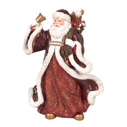 [6PR5704] Décoration de Noël Père Noël Rouge Blanc 15x11x20 cm