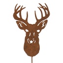 Decorative Garden Stake Deer Brown 14x1x80 cm