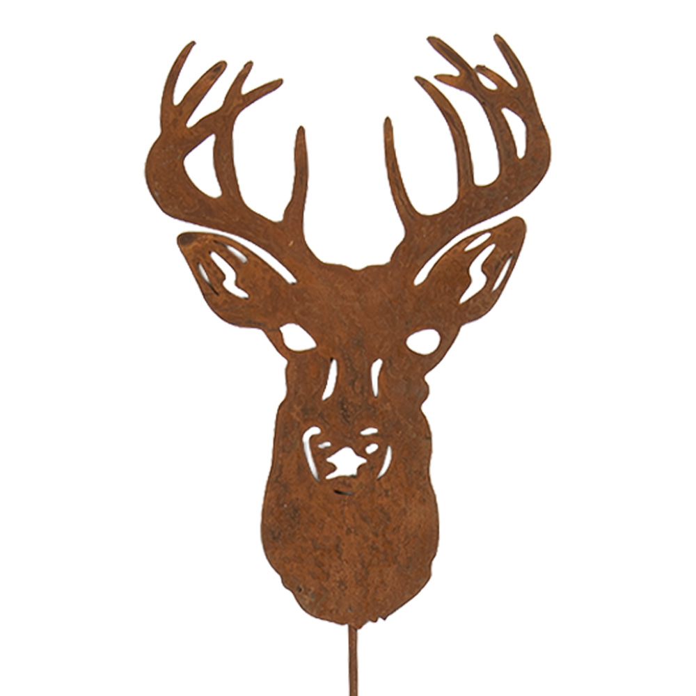 Decorative Garden Stake Deer Brown 14x1x80 cm