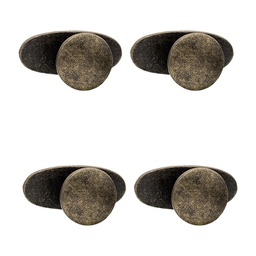 [64899] Set maniglia da 4 Marrone 3x3x5 cm / S3 cm