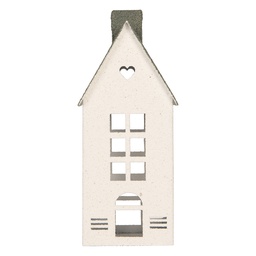 [6Y6076] Décoration Maison Blanc Vert 11x11x29 cm