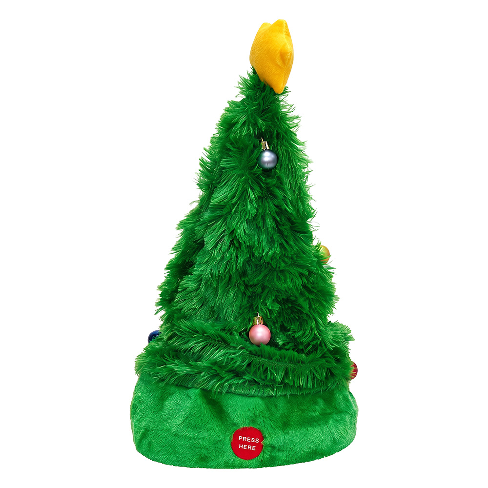 Dekoration Weihnachtsmütze Grun Rot 45 cm / 3xAA
