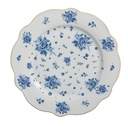Piatto da Colazione Bianco Blu Ø 20x2 cm