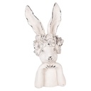 Décoration Lapin Blanc 21x17x45 cm