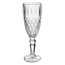 [6GL4726] Champagne Glass Transparent Ø 6x19 cm / 150 ml