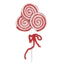 Christmas Decoration Lolly pop Red White 15x1x30 cm