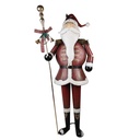 Weihnachtsdeko Weihnachtsmann Rot Weiß 82x36x205 cm