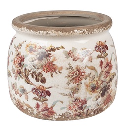 [6CE1650M] Pot de fleurs d'intérieur Beige Rose Ø 16x13 cm