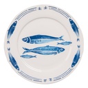Assiette à dîner Blanc Bleu Ø 26x2 cm