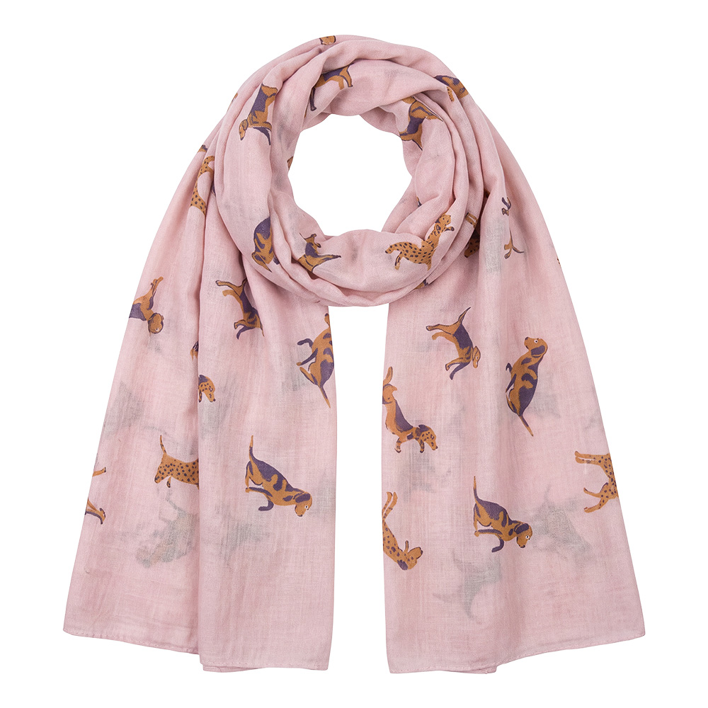 Sjaal 70x180 cm roze